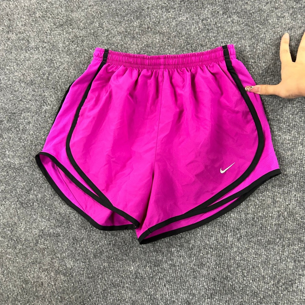 Nike Running Shorts Womens Size S Pink Tempo Mesh Trim Athletic Gym Workout